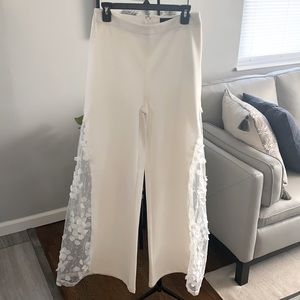 Akira off white wide leg pants